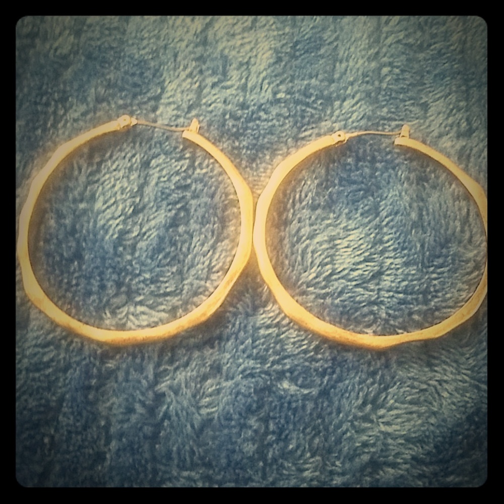 Gold hoop earrings